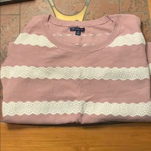 American eagle pink sweater